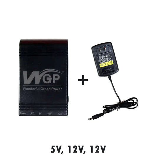 COMBO! NEW Model! WGP mini UPS 5/12/12V (10400mAh) + GearUP 12V/3A Adapter