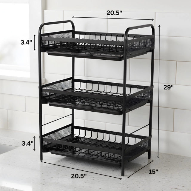 3-Layer Premium Dish Drying Rack