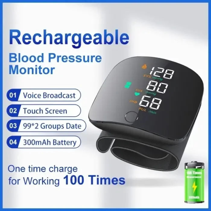 Rechargeable Digital Blood Pressure Monitor